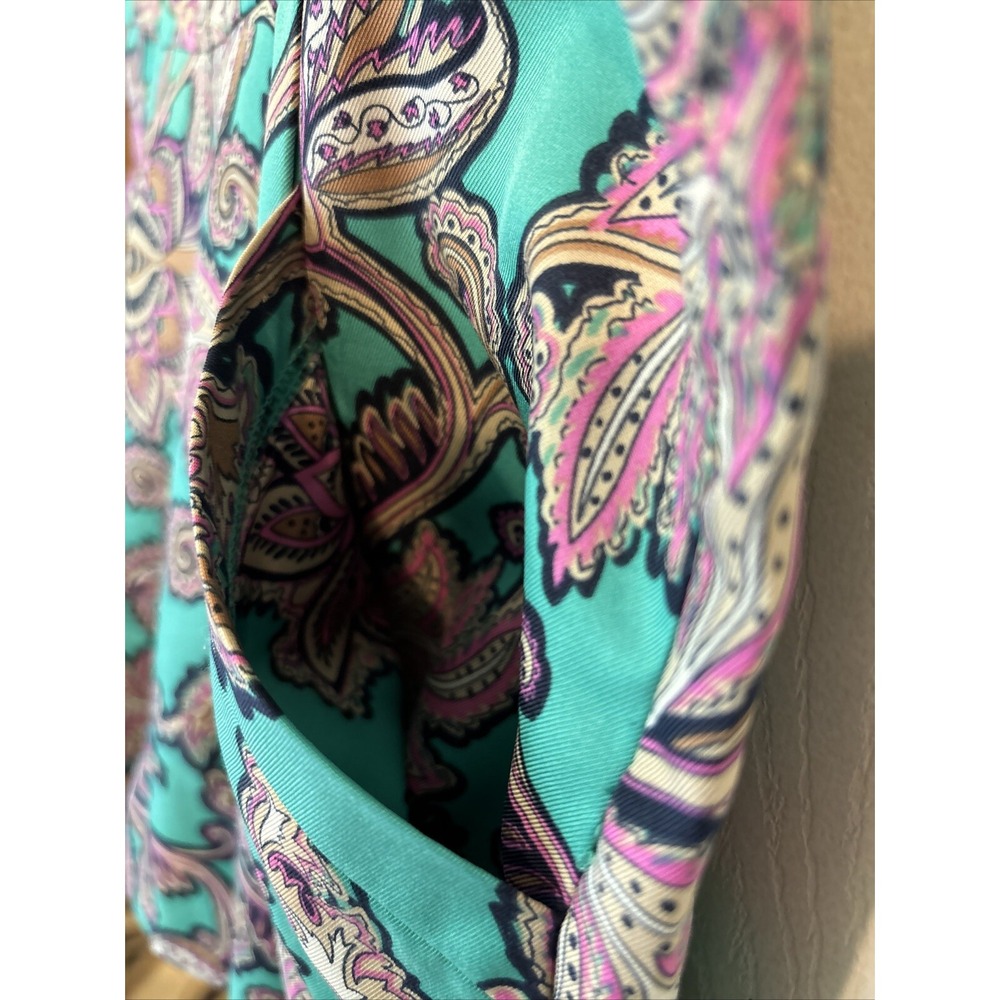 Loft Side Zip Polyester Colorful Women's Summer Vacation Shorts Green Size 8 - Picture 2 of 10